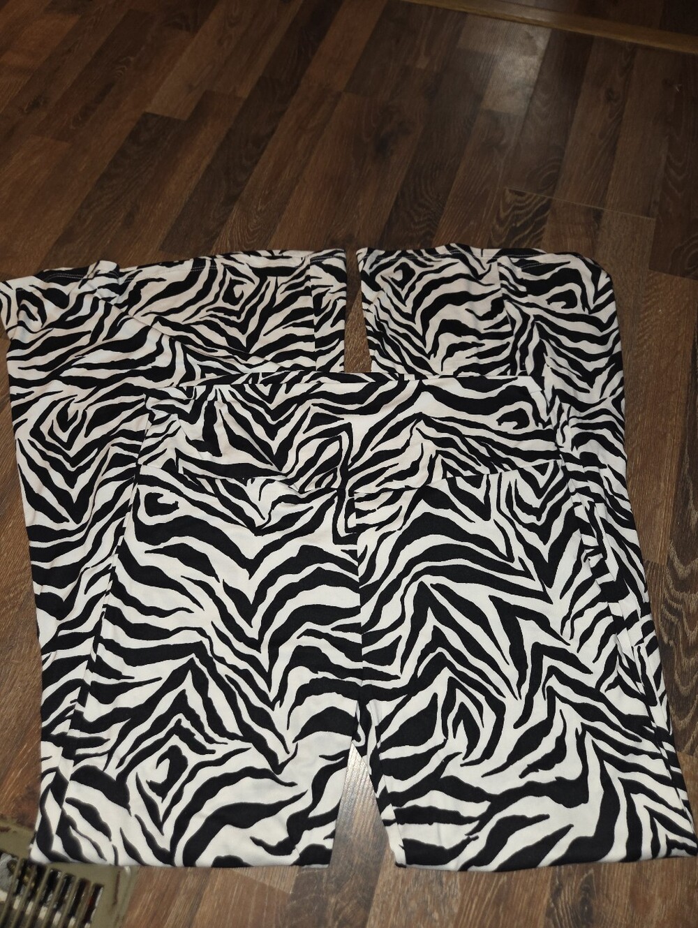 Boutique XL NWT Black & White Zebra Print Wide-Leg Pants